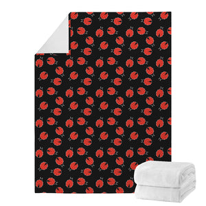 Cute Ladybird Pattern Print Blanket