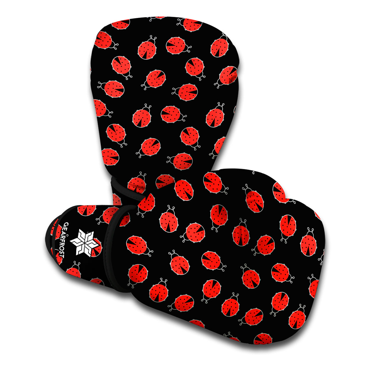 Cute Ladybird Pattern Print Boxing Gloves
