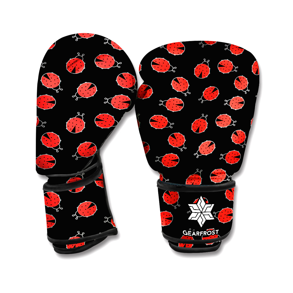 Cute Ladybird Pattern Print Boxing Gloves