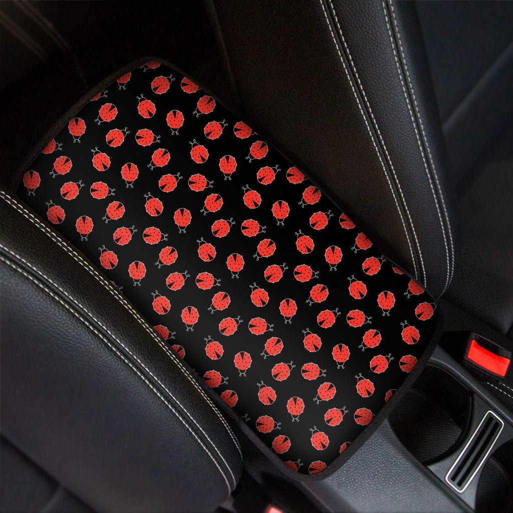 Cute Ladybird Pattern Print Car Center Console Cover