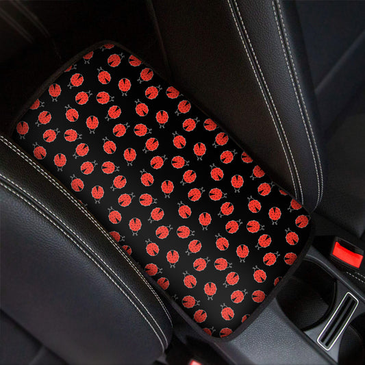 Cute Ladybird Pattern Print Car Center Console Cover