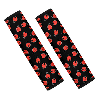 Cute Ladybird Pattern Print Car Seat Belt Covers