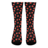 Cute Ladybird Pattern Print Crew Socks