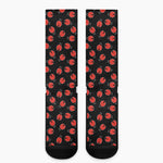 Cute Ladybird Pattern Print Crew Socks