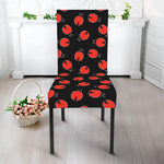 Cute Ladybird Pattern Print Dining Chair Slipcover