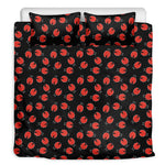 Cute Ladybird Pattern Print Duvet Cover Bedding Set