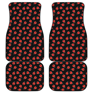 Cute Ladybird Pattern Print Front and Back Car Floor Mats