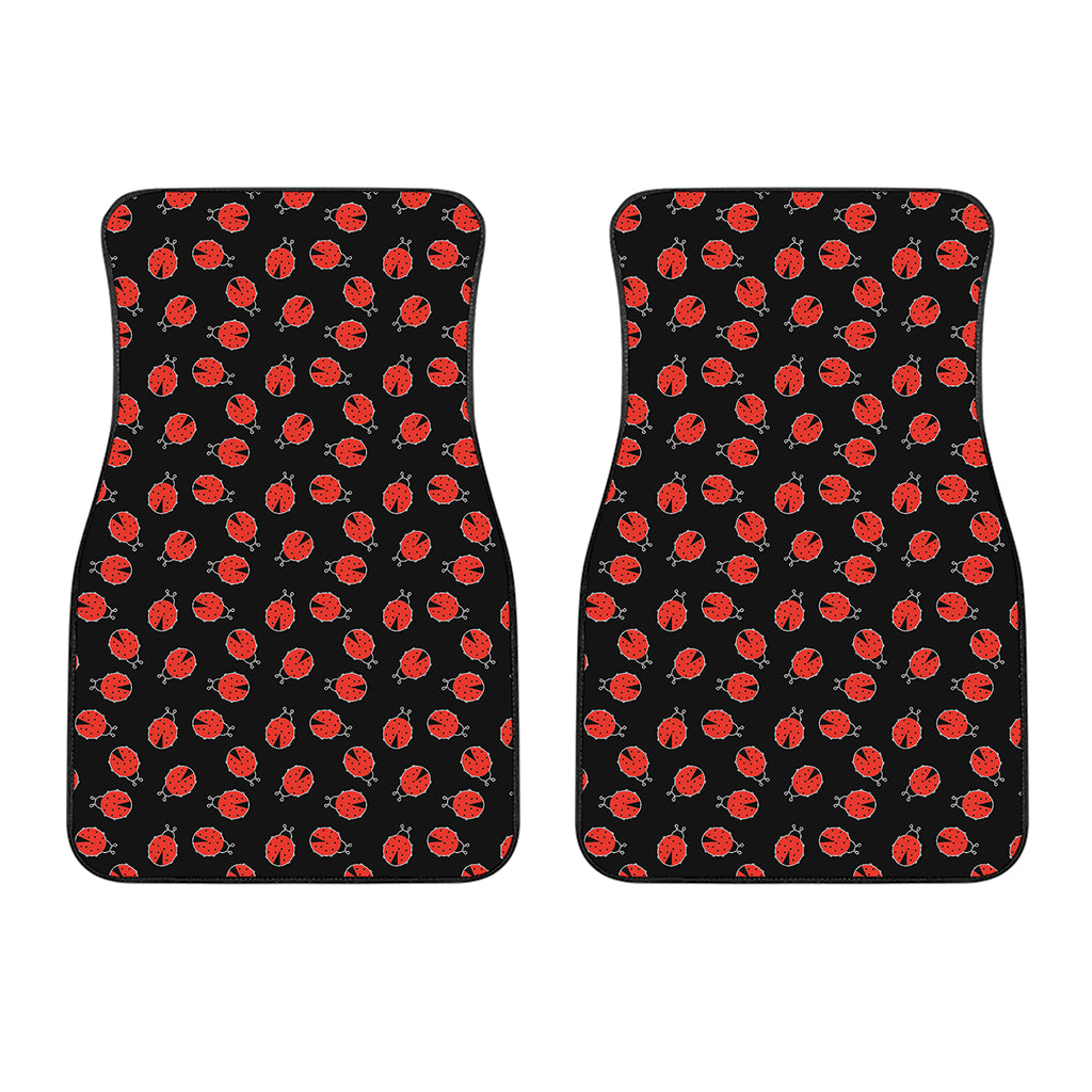 Cute Ladybird Pattern Print Front Car Floor Mats