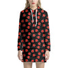 Cute Ladybird Pattern Print Hoodie Dress