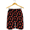 Cute Ladybird Pattern Print Men's Shorts