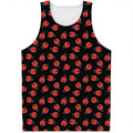 Cute Ladybird Pattern Print Men's Tank Top
