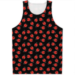 Cute Ladybird Pattern Print Men's Tank Top