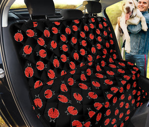 Cute Ladybird Pattern Print Pet Car Back Seat Cover