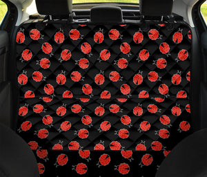 Cute Ladybird Pattern Print Pet Car Back Seat Cover