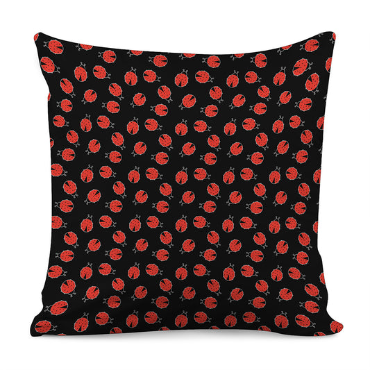 Cute Ladybird Pattern Print Pillow Cover