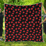 Cute Ladybird Pattern Print Quilt