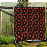 Cute Ladybird Pattern Print Quilt