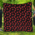 Cute Ladybird Pattern Print Quilt
