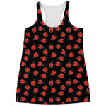 Cute Ladybird Pattern Print Women's Racerback Tank Top
