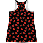 Cute Ladybird Pattern Print Women's Racerback Tank Top