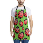 Cute Ladybug Pattern Print Apron