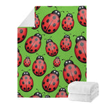 Cute Ladybug Pattern Print Blanket