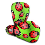 Cute Ladybug Pattern Print Boxing Gloves