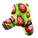 Cute Ladybug Pattern Print Boxing Gloves