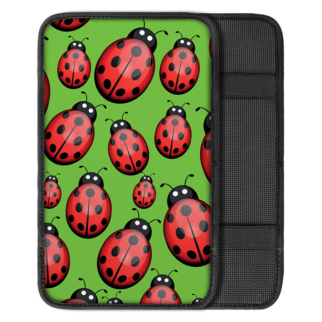 Cute Ladybug Pattern Print Car Center Console Cover