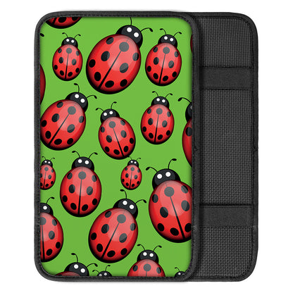 Cute Ladybug Pattern Print Car Center Console Cover