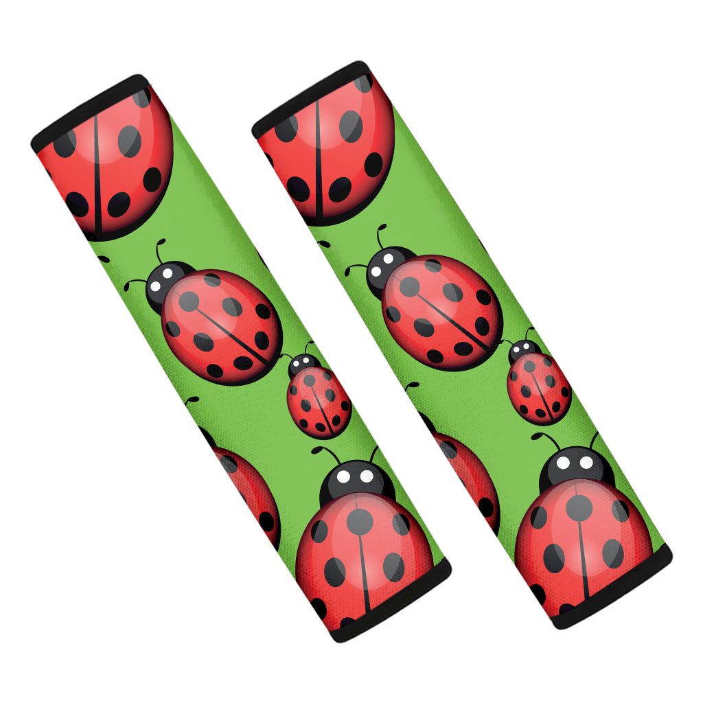 Cute Ladybug Pattern Print Car Seat Belt Covers