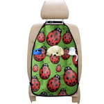 Cute Ladybug Pattern Print Car Seat Organizers