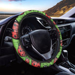 Cute Ladybug Pattern Print Car Steering Wheel Cover