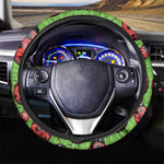 Cute Ladybug Pattern Print Car Steering Wheel Cover