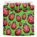 Cute Ladybug Pattern Print Duvet Cover Bedding Set