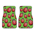 Cute Ladybug Pattern Print Front Car Floor Mats