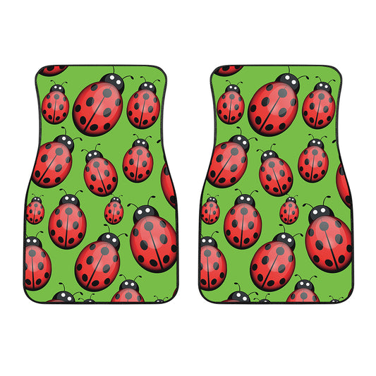 Cute Ladybug Pattern Print Front Car Floor Mats