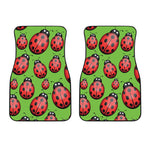 Cute Ladybug Pattern Print Front Car Floor Mats