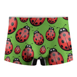 Cute Ladybug Pattern Print Men's Boxer Briefs