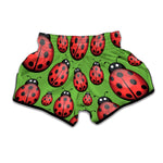 Cute Ladybug Pattern Print Muay Thai Boxing Shorts