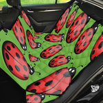 Cute Ladybug Pattern Print Pet Car Back Seat Cover