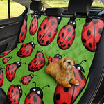 Cute Ladybug Pattern Print Pet Car Back Seat Cover