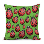 Cute Ladybug Pattern Print Pillow Cover