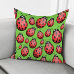 Cute Ladybug Pattern Print Pillow Cover