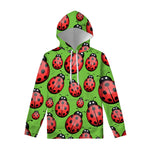 Cute Ladybug Pattern Print Pullover Hoodie