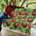 Cute Ladybug Pattern Print Quilt