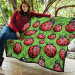 Cute Ladybug Pattern Print Quilt