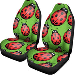 Cute Ladybug Pattern Print Universal Fit Car Seat Covers