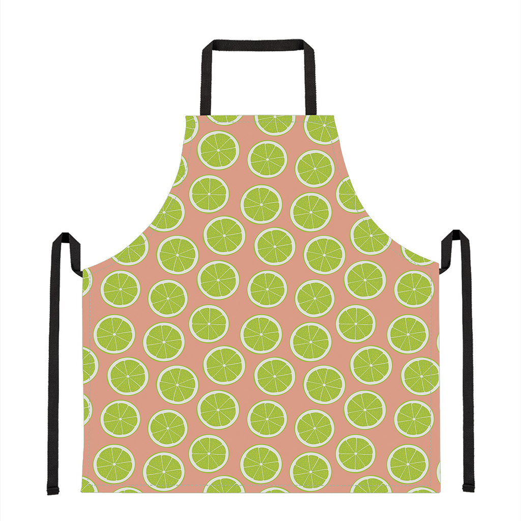 Cute Lime Pattern Print Apron