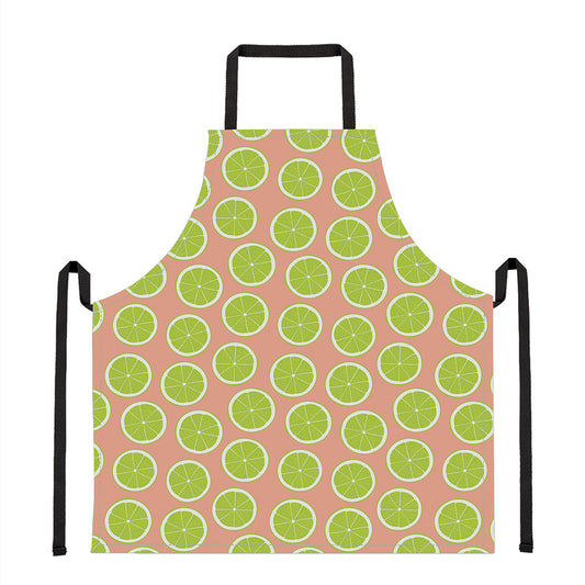 Cute Lime Pattern Print Apron